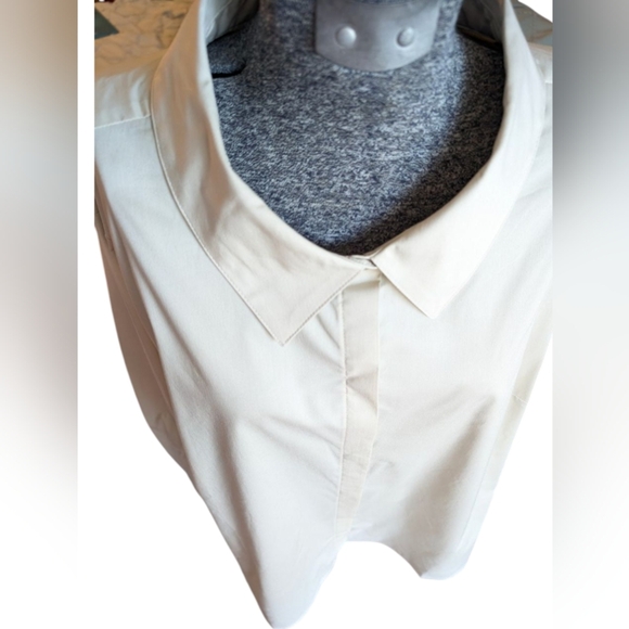 NWOT Denim & Co. Coolmax Side Slit Button Down Blouse Top Sz 3x - Picture 6 of 12